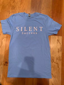 Move in Silence Tees- Carolina Blue n Light Pink