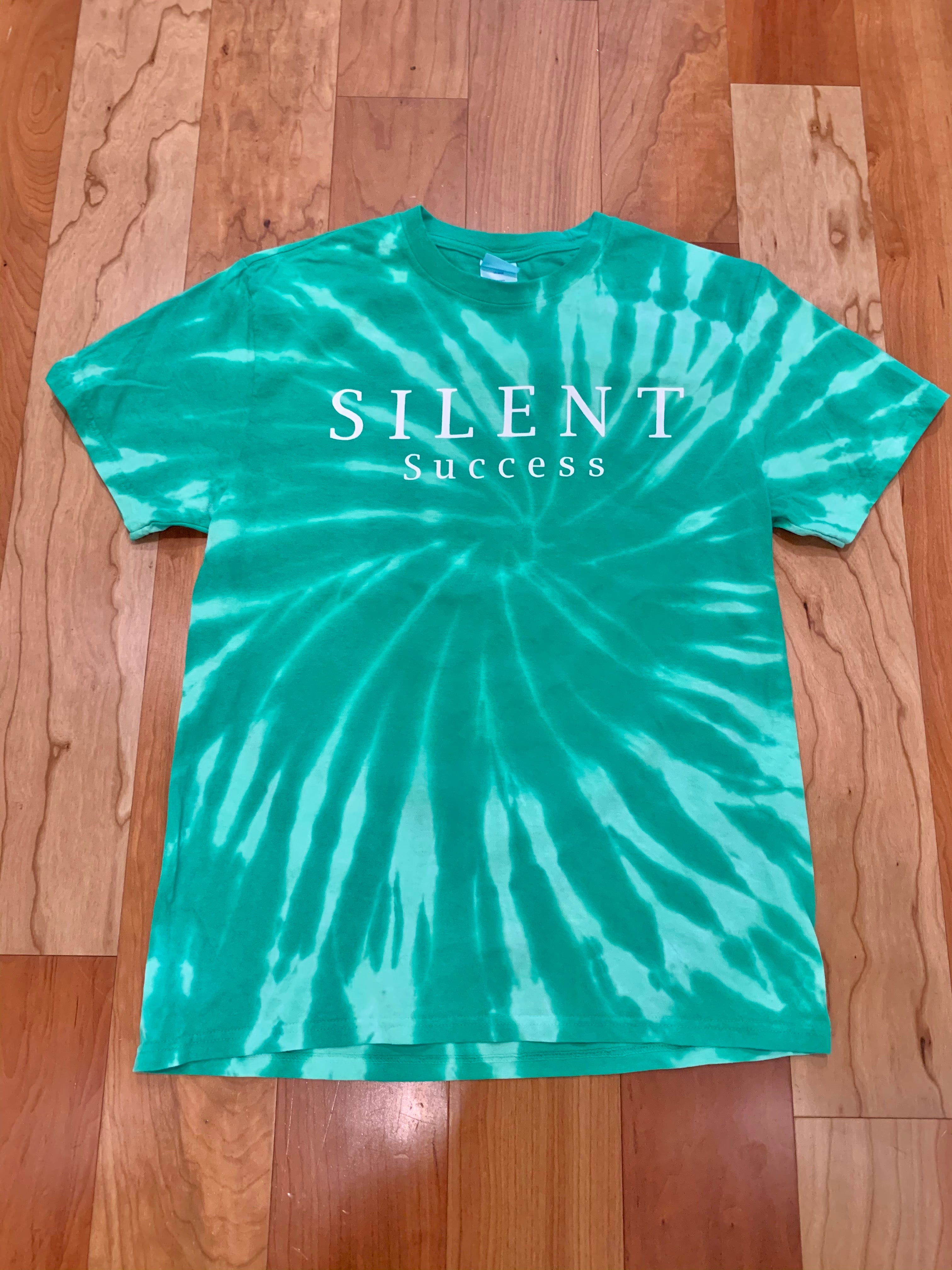 Move in Silence Tee- Green Tie Dye