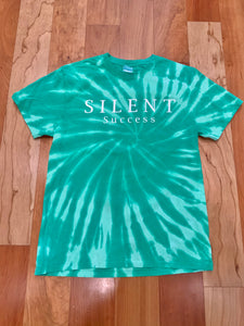 Move in Silence Tee- Green Tie Dye