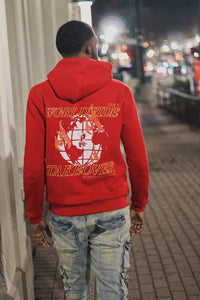 World Takeover Hoodie- Red