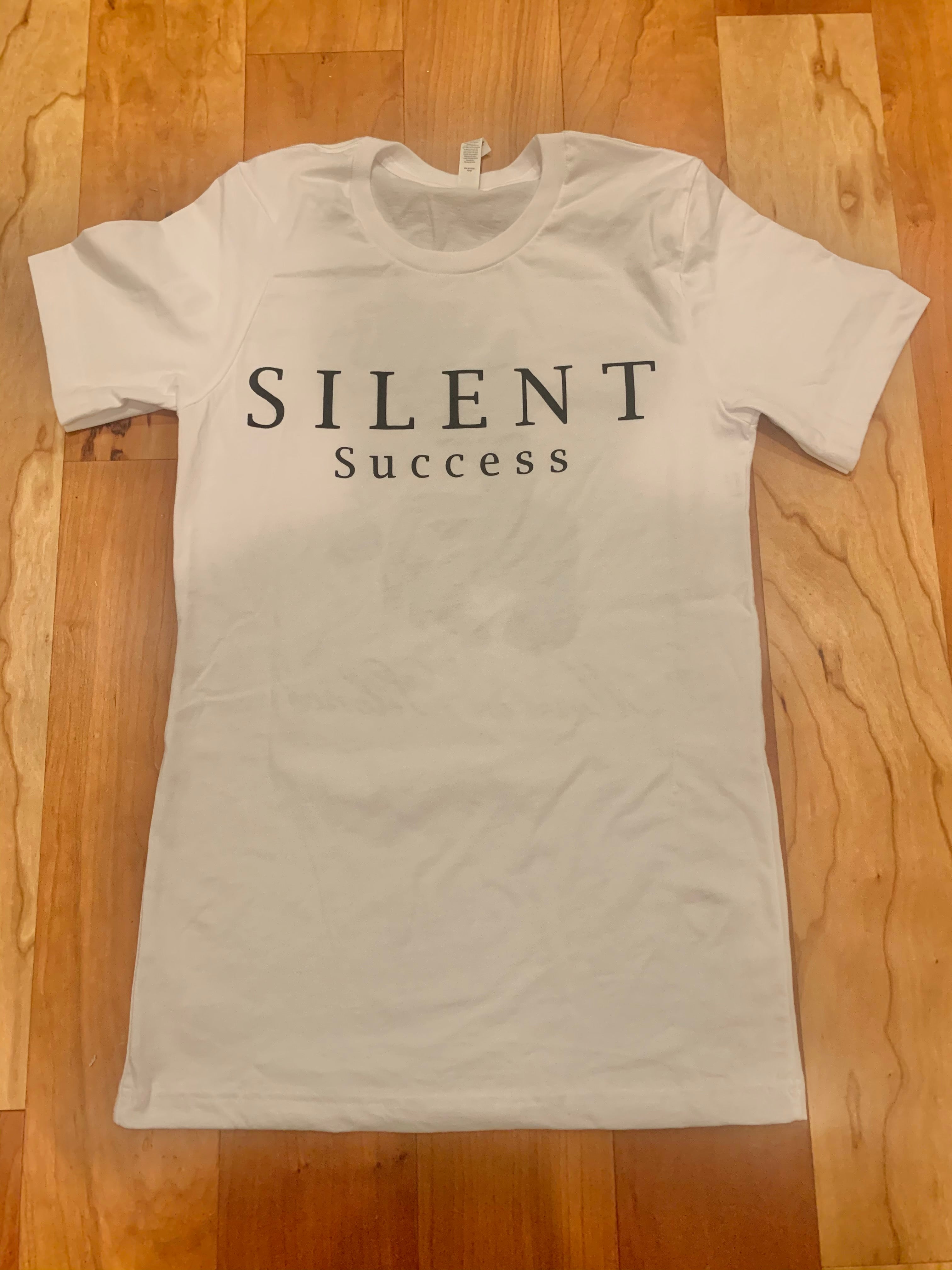 Move in Silence Tee- White/Black