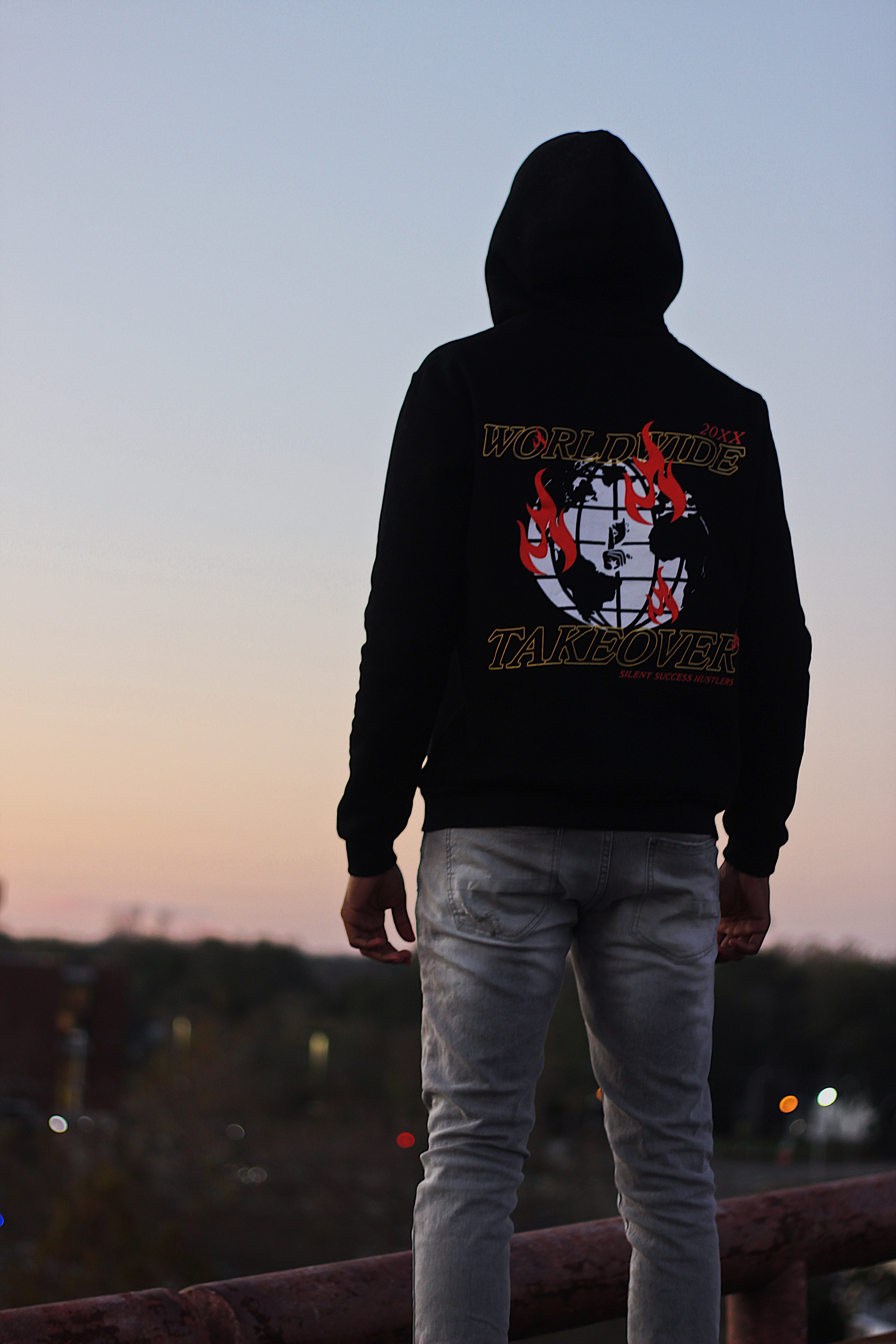 World Takeover Hoodie- Black